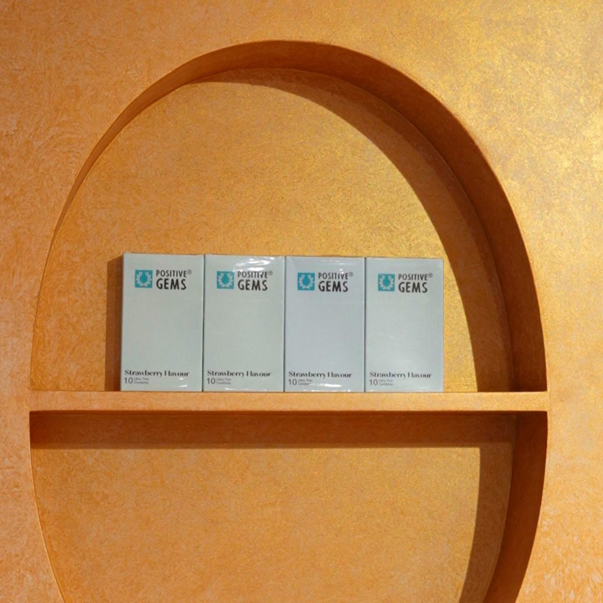 PositiveGems Strawberry Clear Condoms®